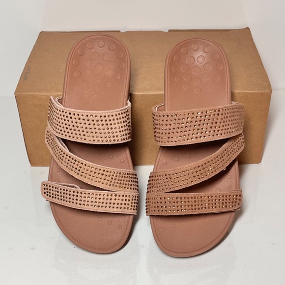 Vionic Alexis Rhinestone Slide Sandals Size 8 - Picture 6 of 15